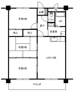 コーポラス元島11【5階】の間取り