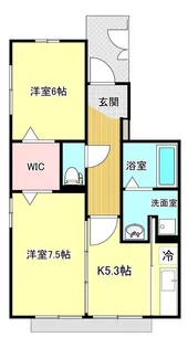 グレースコート主税II【2階】の間取り