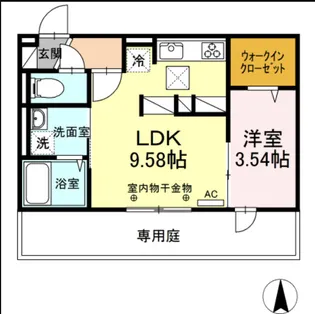 パークハイム上津【2階】の間取り