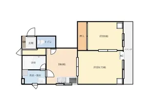 レジェンド若園【3階】の間取り