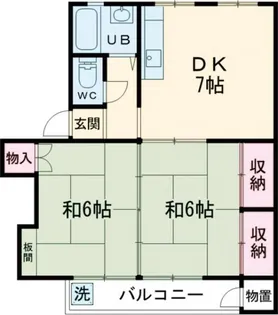 富士見町住宅29号棟【3階】の間取り