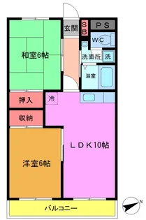 エクセレント丸太【2階】の間取り