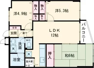 パレ二子玉川【2階】の間取り