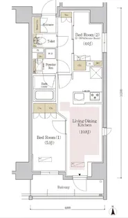 アーバネックス銀座東III【6階】の間取り