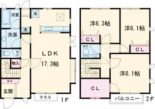 東京都世田谷区梅丘1【一戸建】の間取り