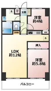 グリーンハイツ久米川【2階】の間取り