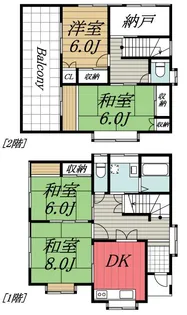 千葉県佐倉市上志津【一戸建】の間取り
