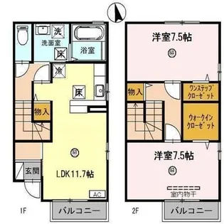 福井県福井市和田東1【一戸建】の間取り