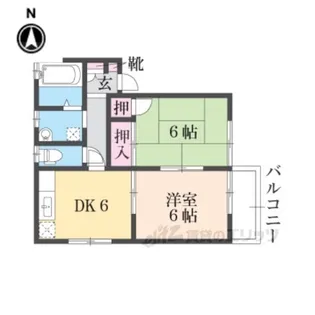 ビレッジ堀川【2階】の間取り