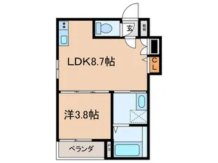 ポモナ【1階】の間取り