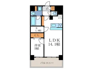 Mare京都一条【5階】の間取り