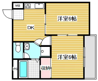 オリエンタル加美【6階】の間取り