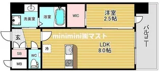 セレニテ南堀江エクラ【3階】の間取り