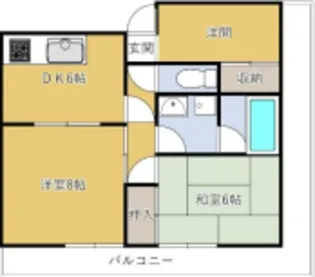 INOVE厚木【6階】の間取り