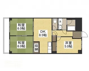 ヤマシタ大元ビル【8階】の間取り
