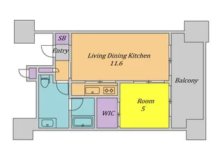 BELISTA北梅田【10階】の間取り
