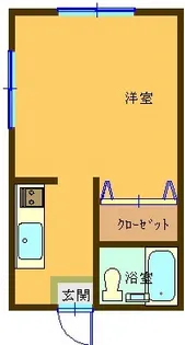 ホワイトコーポ末広【1階】の間取り