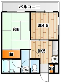 神奈川県横浜市神奈川区白幡向町【マンション】の間取り