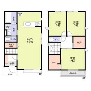 東京都新宿区市谷山伏町【一戸建】の間取り