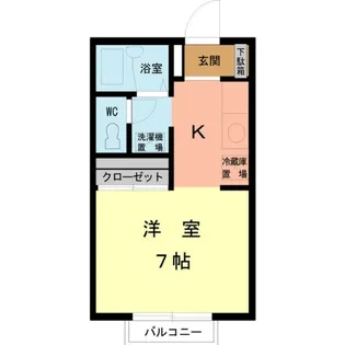 東京都八王子市松木【アパート】の間取り