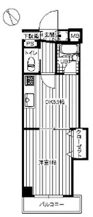 東京都北区田端5【マンション】の間取り