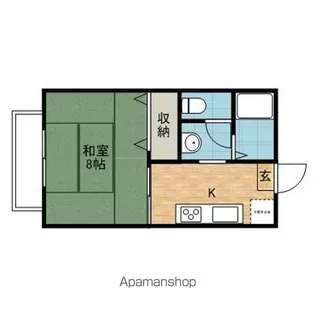 茨城県神栖市木崎【アパート】の間取り