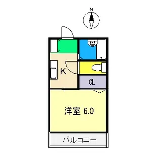 ハイツ結城【1階】の間取り