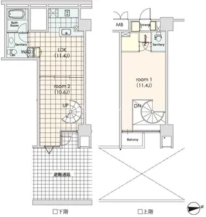 カスタリア芝公園の間取り