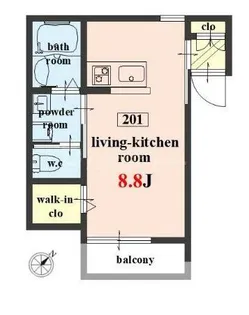 Woody Chaleur【2階】の間取り