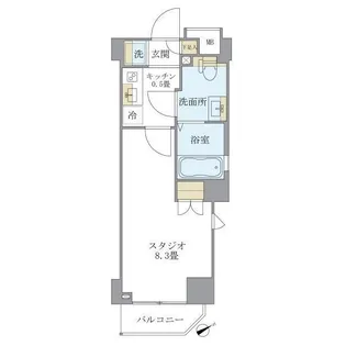 リージア中野新橋【2階】の間取り