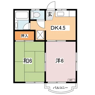 ハイツラン【2階】の間取り