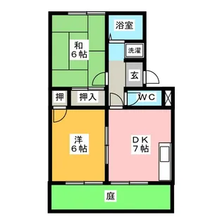 メゾンハーベスト C棟【1階】の間取り