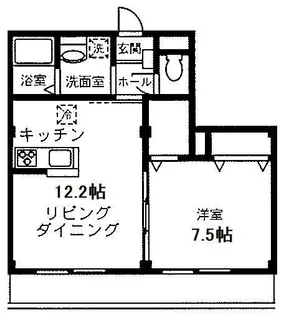 サンパティーク溝の口【2階】の間取り