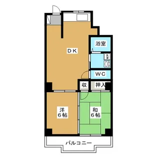 2DKの間取り画像
