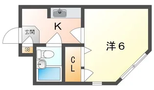 サンコーハイツ【2階】の間取り