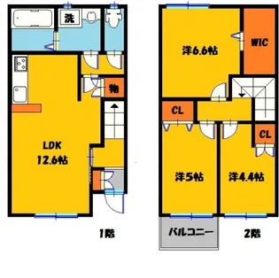 栃木県宇都宮市今宮1【一戸建】の間取り