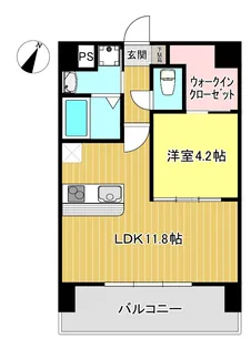 Calma水前寺【5階】の間取り