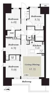 ルネ八王子トレーシア【10階】の間取り
