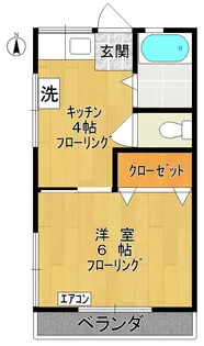 渡邉アパート【2階】の間取り