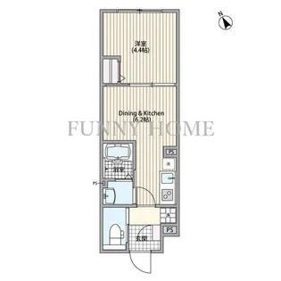 東京都世田谷区野沢1【マンション】の間取り
