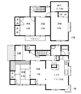 静岡県浜松市中央区初生町【一戸建】の間取り