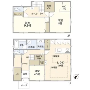 千葉県我孫子市台田2【一戸建】の間取り
