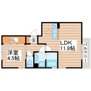 エクセランA【2階】の間取り