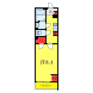 クレイノRiver city【2階】の間取り