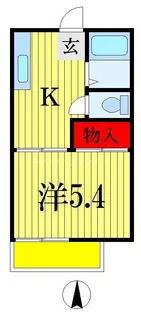 東葉グリーンハイツ【1階】の間取り