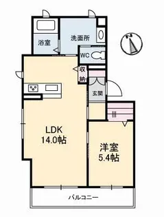 グランベレオ新涯【3階】の間取り