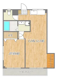 第五サンキビル【4階】の間取り