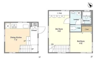 TAKANAWA CUBE East 高輪キューブ イースト【1階】の間取り