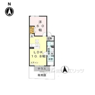 アトリオ・フランA棟【1階】の間取り