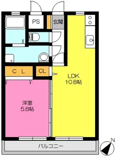 佐賀県西松浦郡有田町二ノ瀬【マンション】の間取り